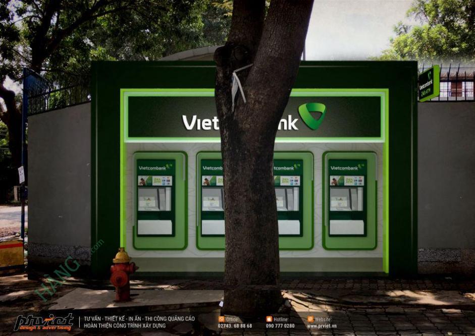 Ảnh Cây ATM ngân hàng Ngoại thương Vietcombank Cổng sau KCN Thăng Long II Phùng Chí Kiên 1